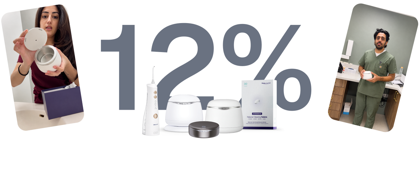 Verdienen Sie 12 % Provision, indem Sie Sonic Dental-Produkte mit Ihrem Publikum teilen
